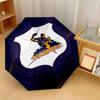 Melbourne Storm Print Auto 8?Ribs Folding Umbrella Wind Resistant Lightweight Automatic Umbrella For Daily Travel