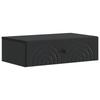 Wall Mounted Side Table Black 59 X 34.5 X 17 Cm