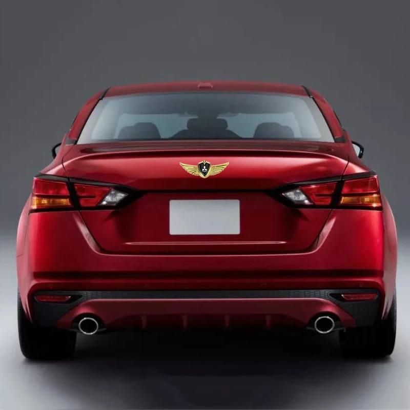Metall 3D Aufkleber Auto Emblem Styling Flügel Aufkleber für Mitsubishi Outlander Lancer L200 ASX Colt Pajero Eclipse Ralliart Galant EVO