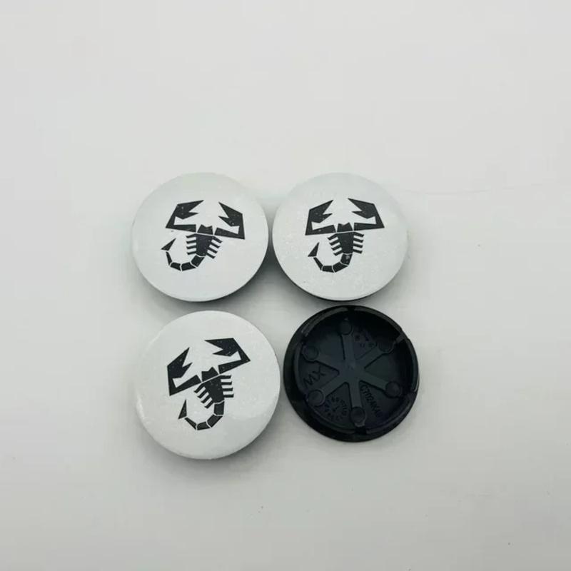 4 Pieces 50mm For Scorpion Abarth 5CC 1100 500 Alloy Auto Wheel Rim Center Cap Cover Hub Dust-proof Covers Car Styling 4 Pieces