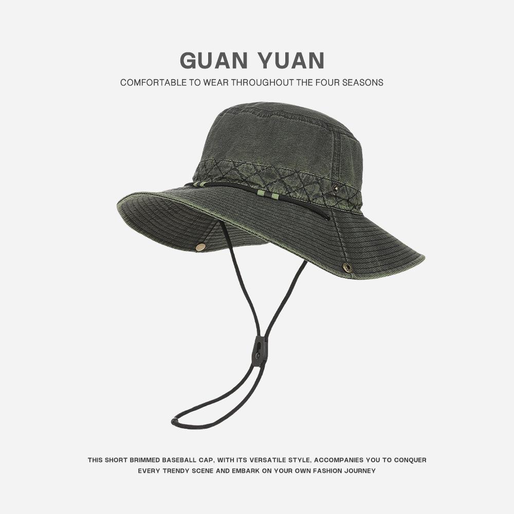 Men's Quick-Dry Color Block Sun Hat, UPF Sun Protection, Waterproof & Breathable; Ideal for Spring/Summer Outdoor Hiking & Sports.