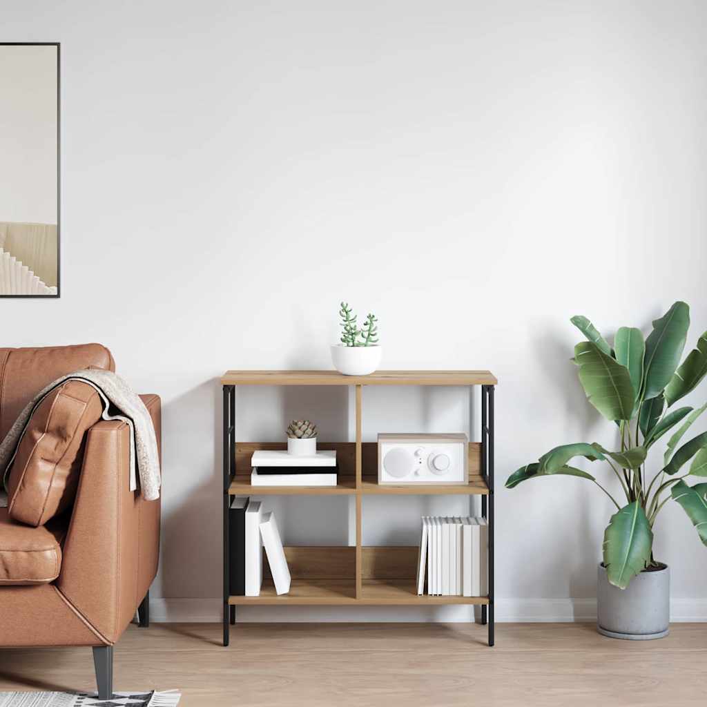 Artisan Oak Bookshelf 32.3  x 12.6  x 31.1  (L x W x H) Engineered Wood