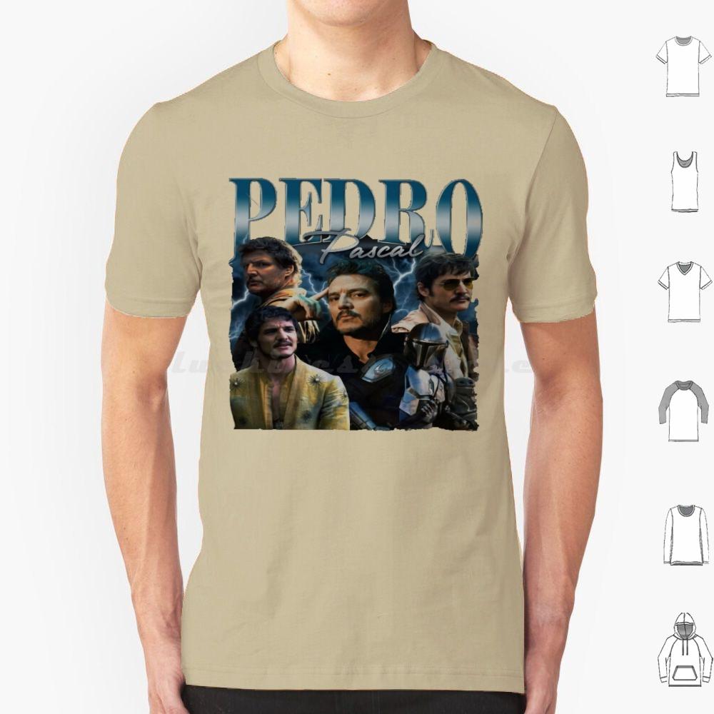 Pedro Pascal Daddy Pedro Pascal Meme I Love Timothee Chalamet Pedro Pascal Cursed Fan Collage T Shirt Cotton Men Women Diy