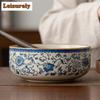 1000ml Modrobílý ru kilnový porcelán Jianshui Luxusní čajová miska na oplachování štětců Nádoba na čajový odpad Vybavení Chaxi Řemeslo