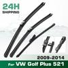 For Volkswagen VW Golf Plus 521 2009-2014 2010 Wiper Front & Rear Wiper Blades Windshield Windscreen Window Brushes 28"+28"+14