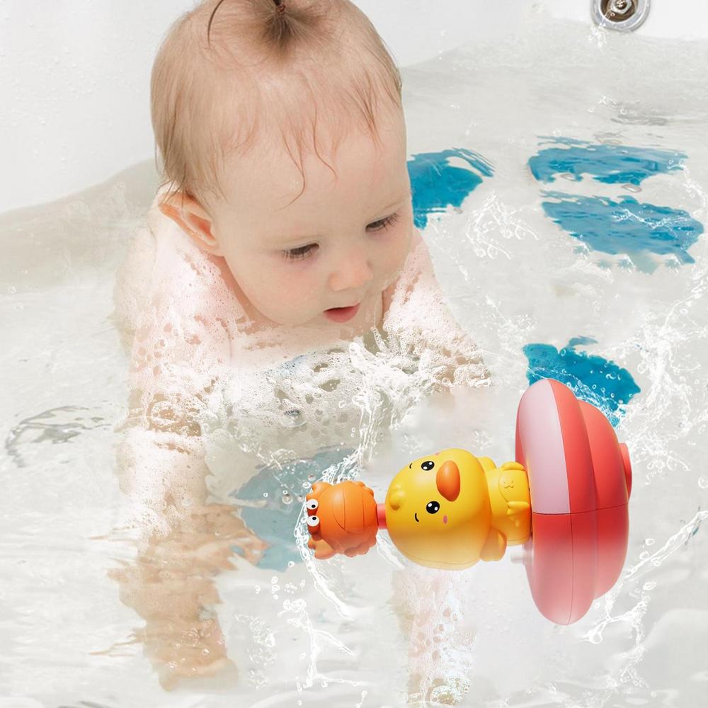 Kids Bath Toys Water Sprinklers Bath Toys Electric Duck Interactive Funny Beach Game For Fun Boys Indoor Girls Shower Beach Home
