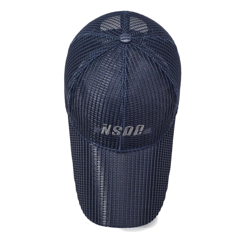 Summer Long Brim Baseball Cap Men's Outdoor Net Sun Hat Breathable Fishing Cap