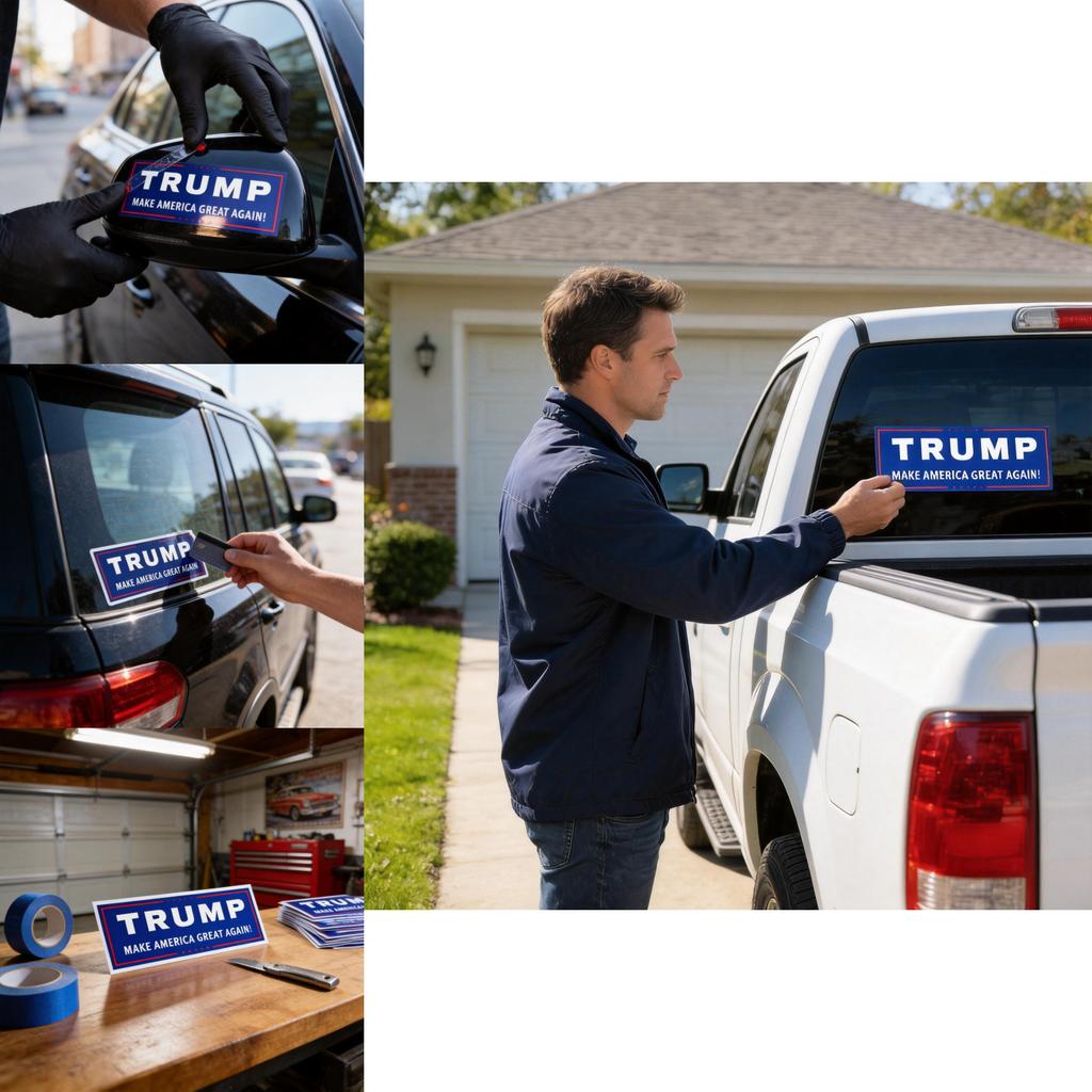Trump Make America Great Again Vinyl Autoaufkleber Packung für LKWs und Fahrzeuge