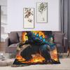 M-Monster King Blankets  Super Warm Graphic Plush Throw Blanket For Students Living Room Flannel Bedspread Bed Cover