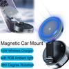 15W Wireless Charging Car Phone Holder  with RGB Light, Dashboard Vacuum Suction Holder,360 Degree Rotation for iPhone Samsung