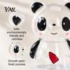 Break Resistant Piggy Bank Clear Panda for Kids, Plastic Cash Coin Bank, Money Management Box Saving Jar Decoration, Christmas Birthday Girls Boys