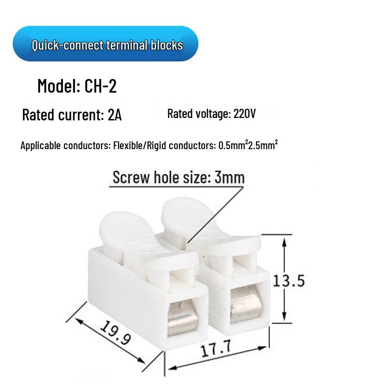 

Cross-Border Quick Wiring Terminal: Hard/Soft Wire Parallel Connector, Press-Type PCT LT SPS