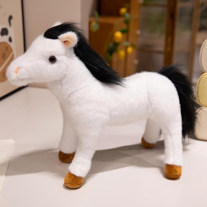 Jucărie de pluș cal transfrontalier: Păpușă Ponei Activitate Zoo & Ornament de Casă Cadou pentru Copii