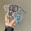 Transparente Hülle mit Acrylbeschichtung für Magsafe für iPhone 16 15 14 13 Pro Max Plus magnetische Abdeckung für kabelloses Laden Objektivschutz