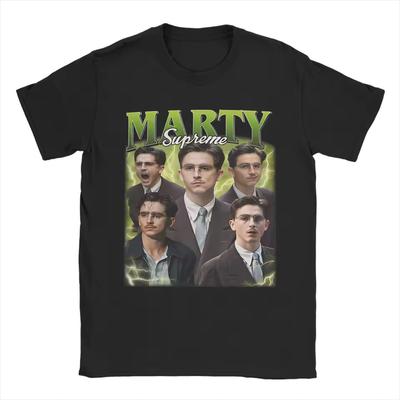 Marty Supreme Marty Mauser Graphics 100%Cotton Unisex Shirt 2026 Summer New Men's Fashion Y2k Short Sleeve Tshirt Fan Gift