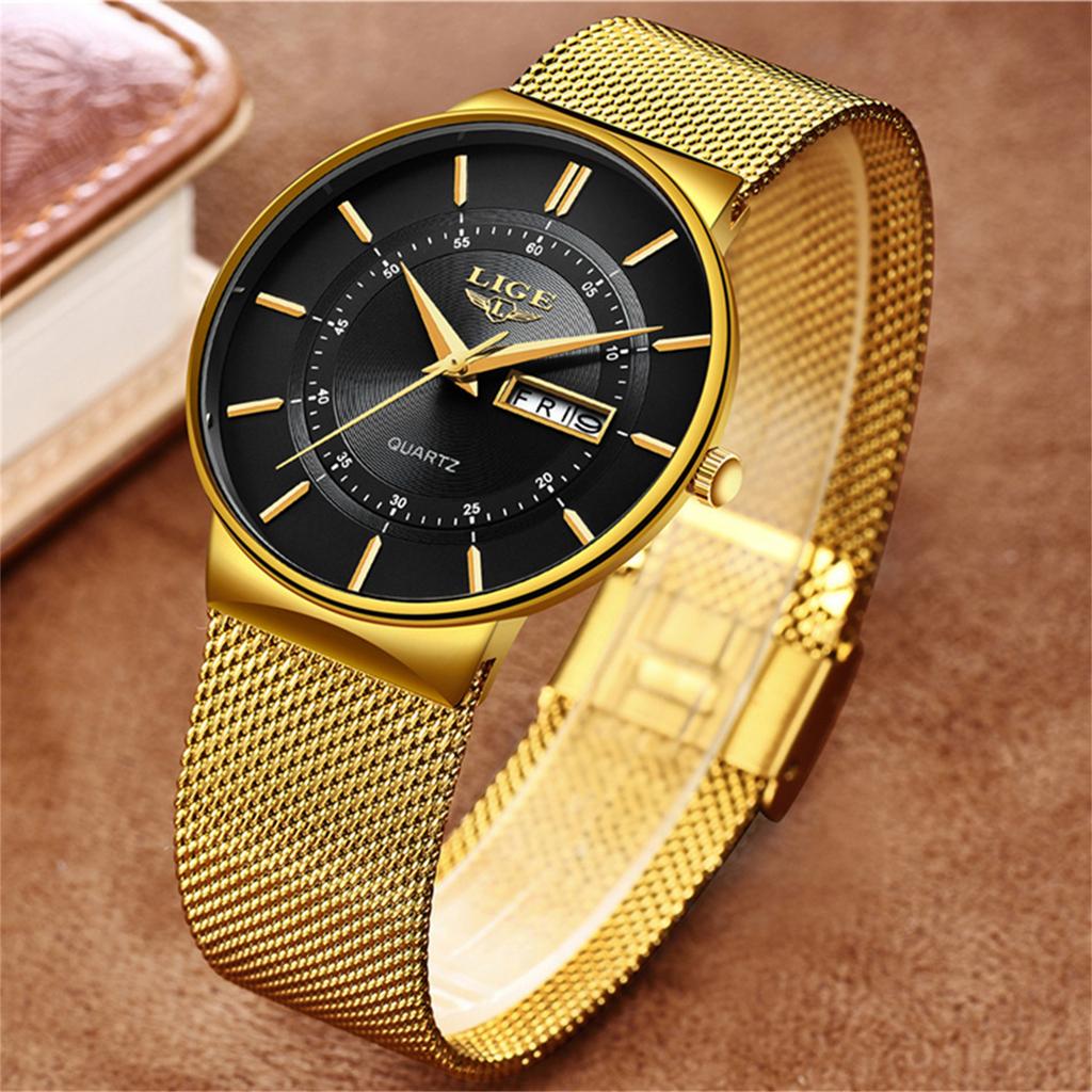 Men's Waterproof Luminous Running Alarm Clock Watch