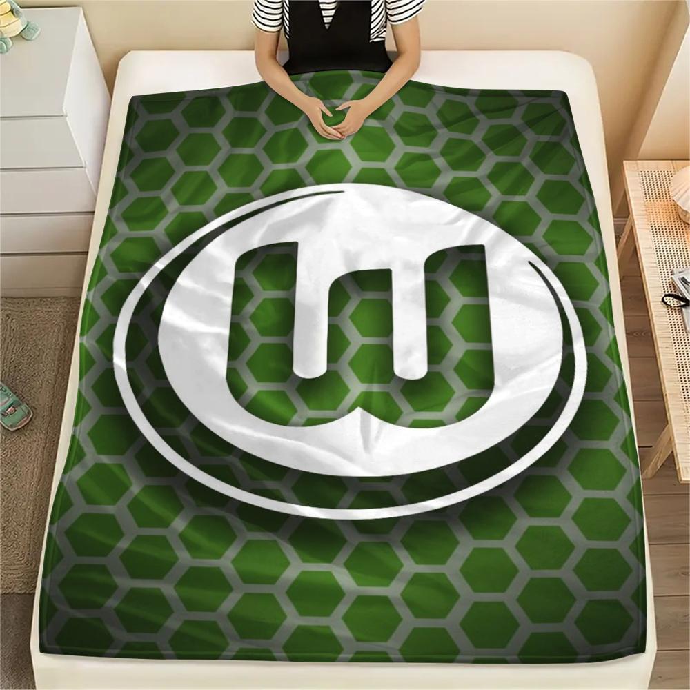 

1pc VfL Wolfsburg Print Flannel Blanket, High quality Comfortable for All Seasons, Home Decor, Warmth and Comfort, Perfect for Christmas Gifts101 80cm x 120cm