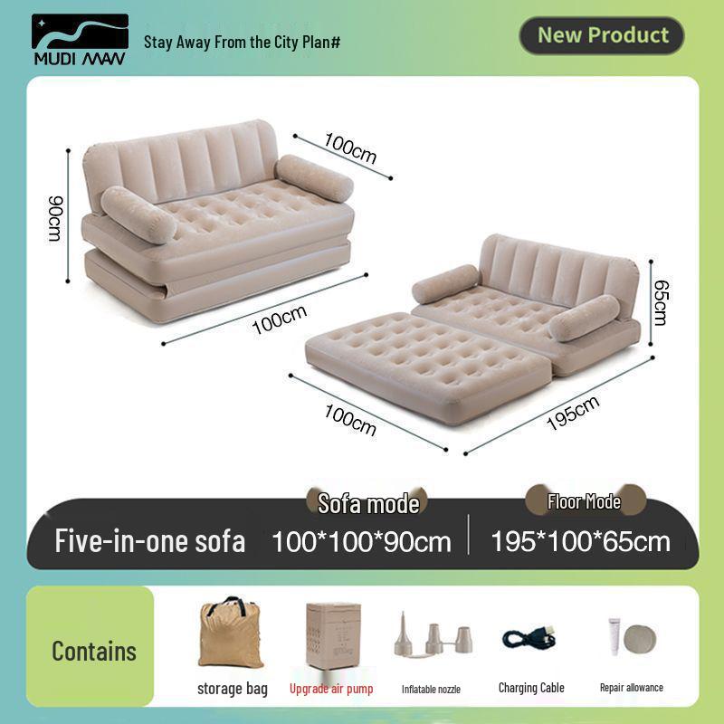 Automatisches aufblasbares Sofa-Bett für Faule - Tragbar, faltbar für Outdoor-Camping & Heimgebrauch