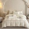 A-Line Luxury Embroidered Cotton Bedding Set 4-Piece Soft Breathable All-Season Bed Linens