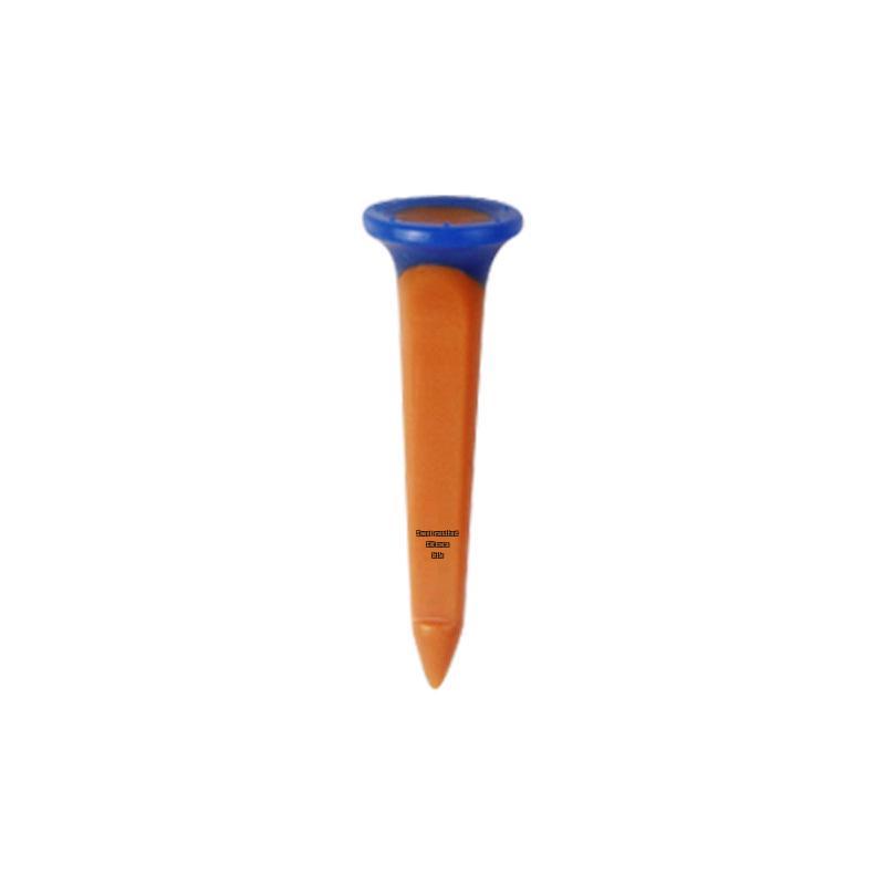 Durable Two-Color Square Golf Tee: ABS Plastic & Soft Rubber Cup Design