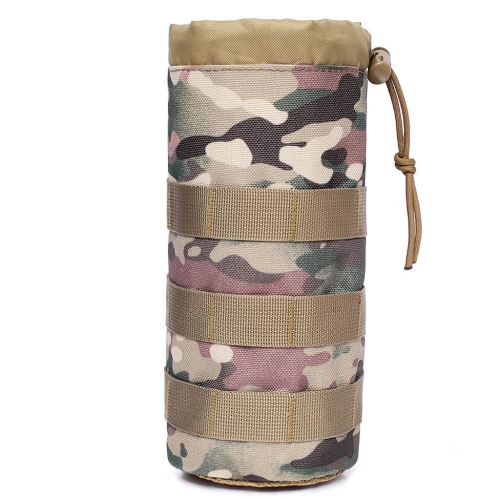 Drawstring Camouflage Kettle Carrier Adjustable Bottle Bag Sports Water Bottles Pouch  Outdoor
