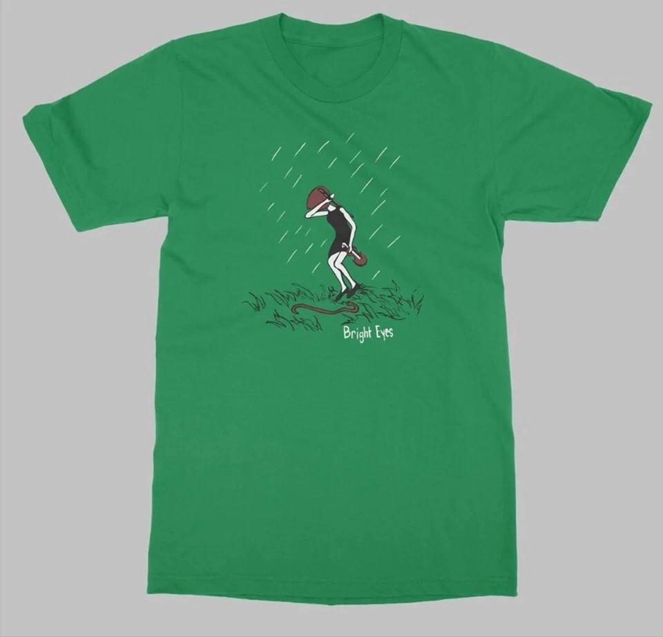 Bright Eyes Rock Music Band Shirt Short Sleeve Green S to 5XL Unisex T-Shirt XL