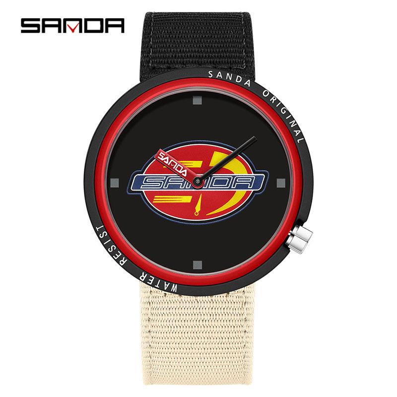 Sanda Creative Quartz Cosplay Watch - Unisex Silicone Fashion for Youth & Students