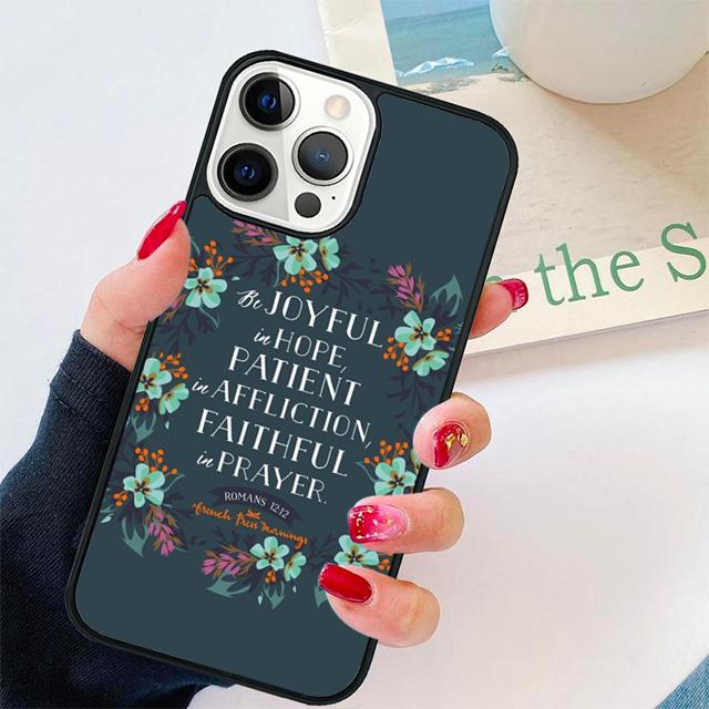 Vers aus der christlichen Bibel Jesus Handyhülle Abdeckung Für iPhone 17 Air 15 16 14 13 12 Pro Max 11 Pro Max Plus Hülle