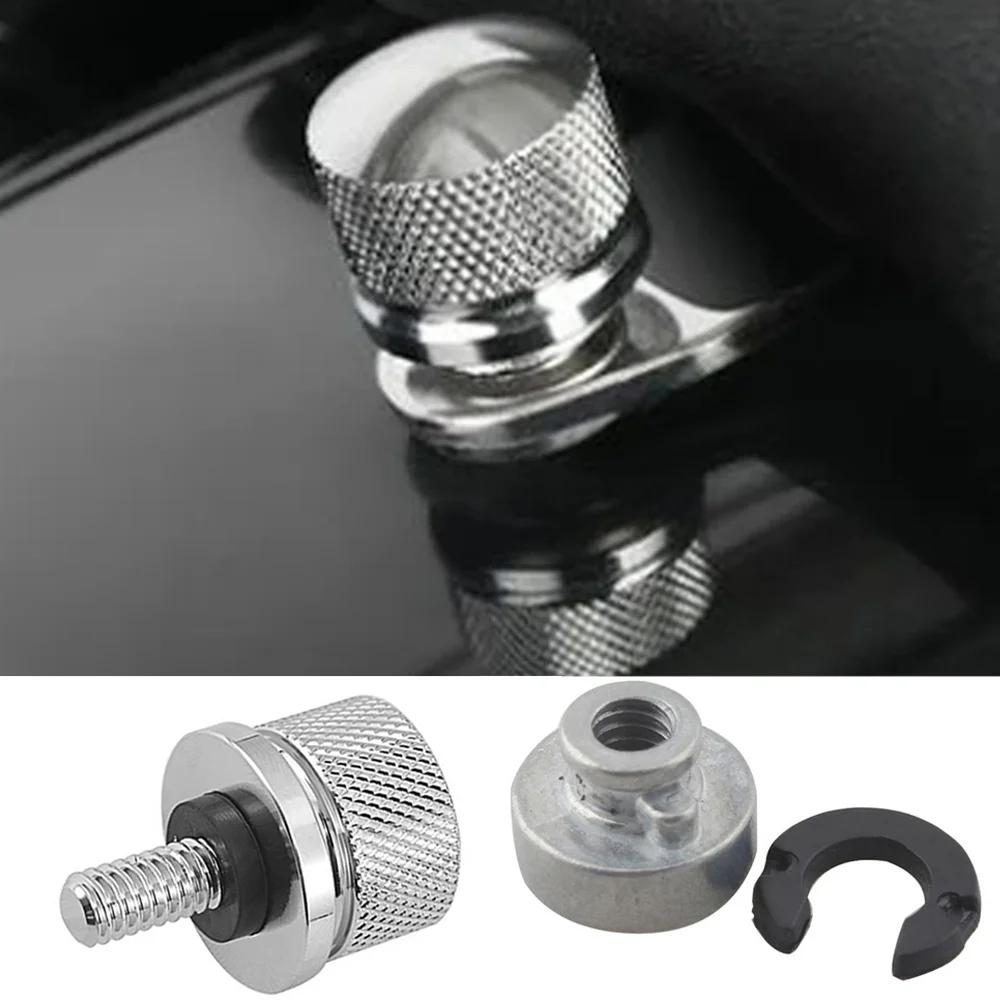 Aluminum Motorcycle Rear Fender Seat Bolt Screw Nut Tab Cover For Harley XL Dyna Softail Touring Models 96-Later Universal Parts
