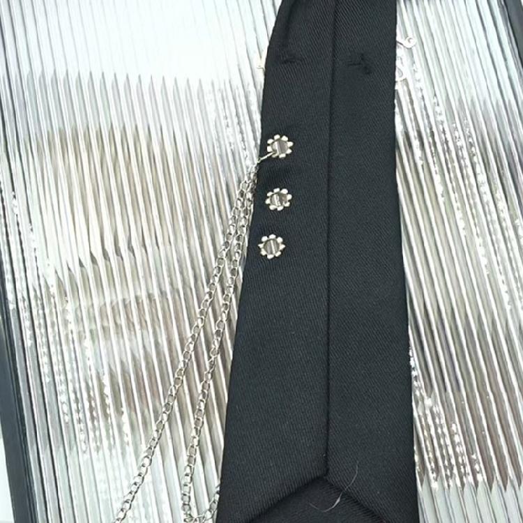 Tassels Chain Tie Knotfree Tie Adjustable Neck Tie Halloween Dressingup Neckwear