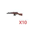 WWI WWII Building Blocks Soldiers Military Accessories Bomb Two-color Gun Mini Brick Weapons Gift Toy AKM Helmet RPG Grenad X026