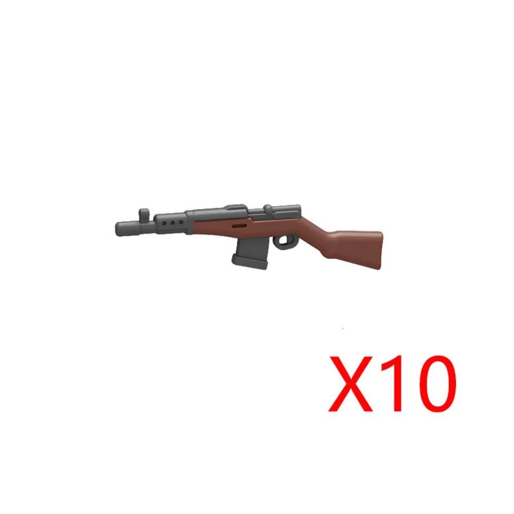 WWI WWII Building Blocks Soldiers Military Accessories Bomb Two-color Gun Mini Brick Weapons Gift Toy AKM Helmet RPG Grenad X026