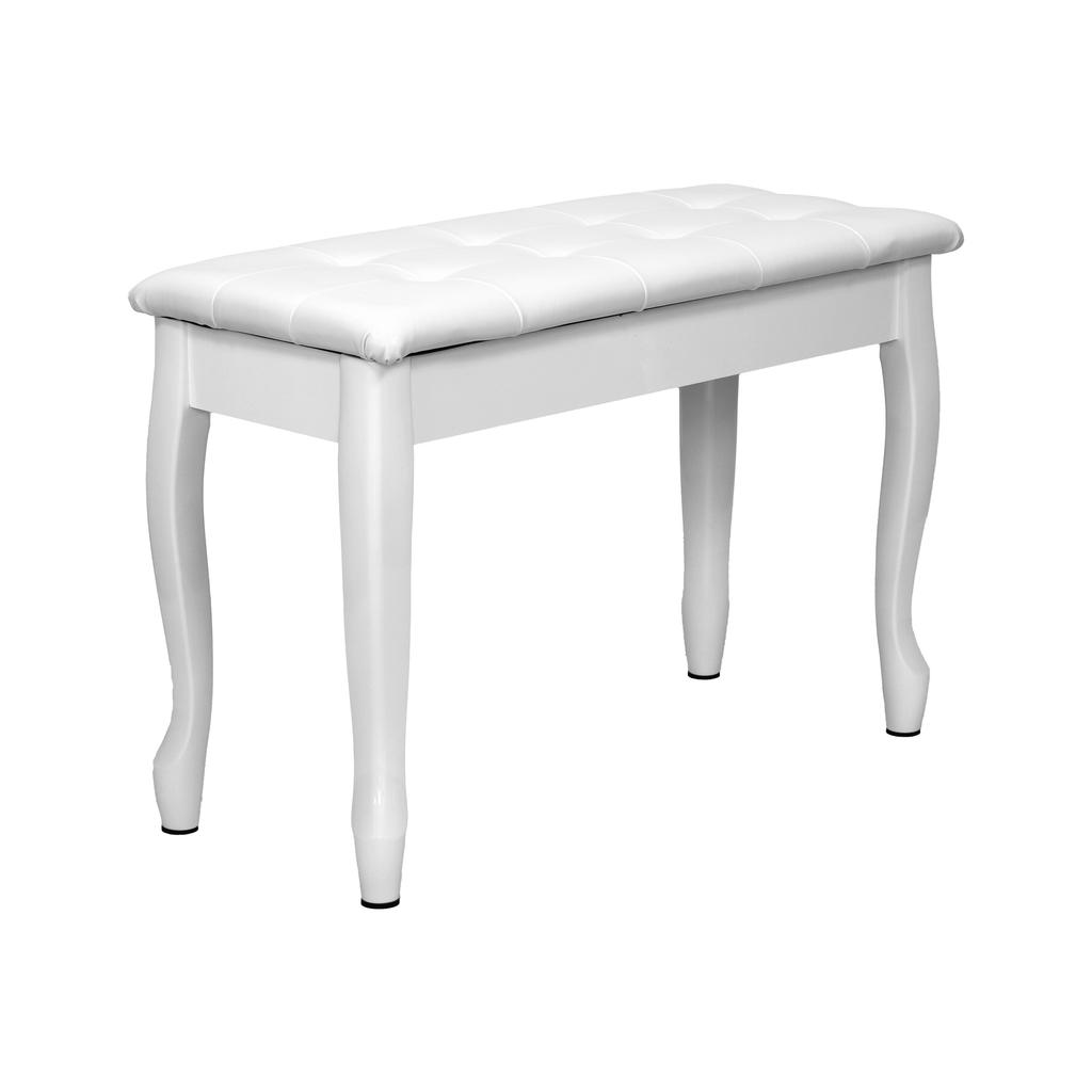 MusicMate MM-K15-W Virtuoso PIANO BENCH - WHITE