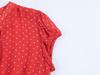 Spring 2026 Spicy Girl V-Neck Polka Dot Cinched Waist Short Dress