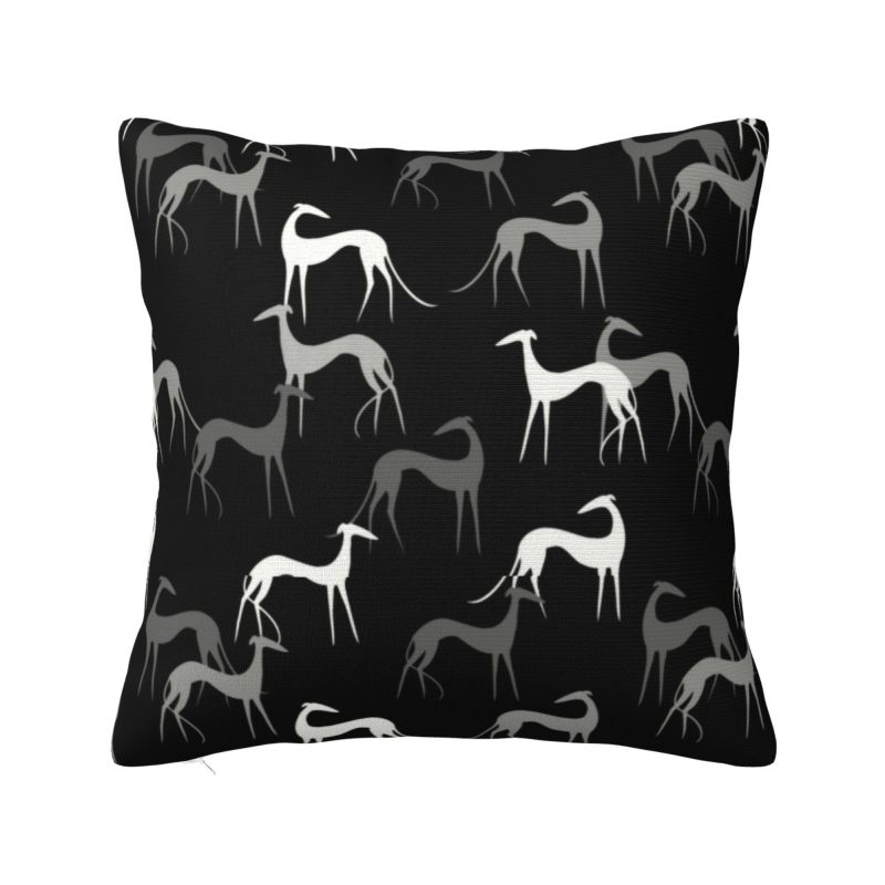Greyhound Semaphore Nordic Throw Pillow Cover Decoration Whippet Sighthound Dog Car Cushion