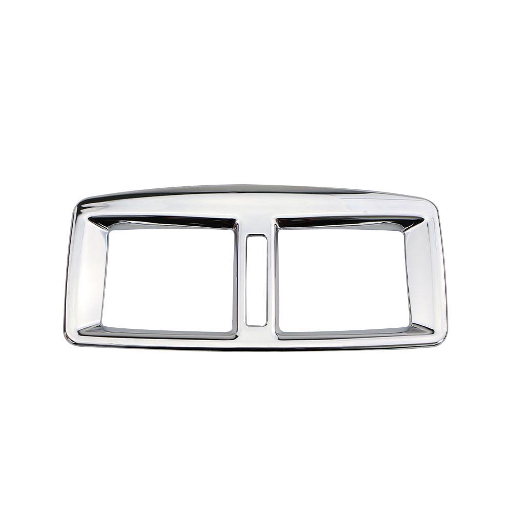 

1 шт. Хромированная накладка на рамку воздуховыпускного отверстия заднего воздуховода для Peugeot 3008 2014 2015, аксессуары для интерьера серебряный