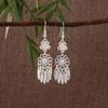 Miao Long Silver Tassel Earrings: Ethnic Style, Light Luxury, Exaggerated Design for Women