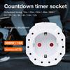 AC230V EU Plug Countdown Timer Socket 12/24Hours Timer Switch Charging Plug Timing Control Outlet for Household Lighting
