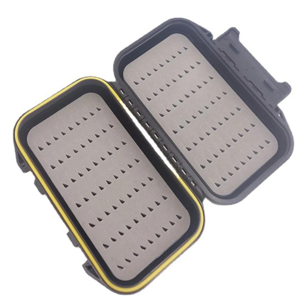 Plastic Shell Storage Box Bilayer Tackle Box Portable Fly Hook Box Fishing