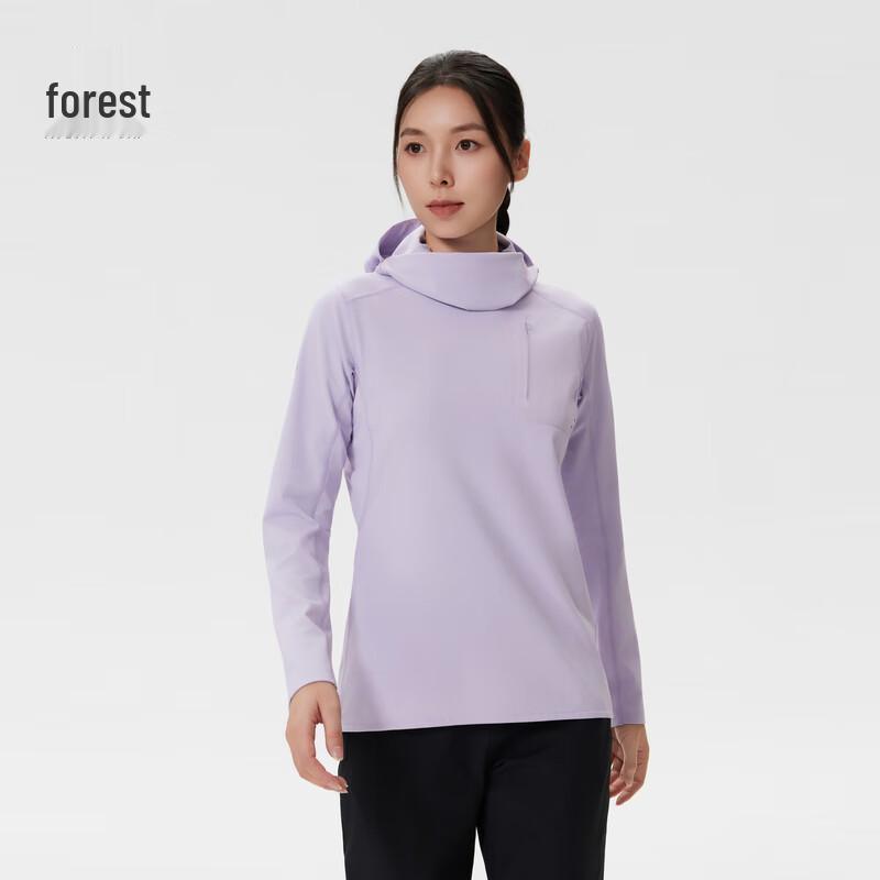KOLON SPORT Women s BALACLAVA Hooded Seamless Long Sleeve T-Shirt S