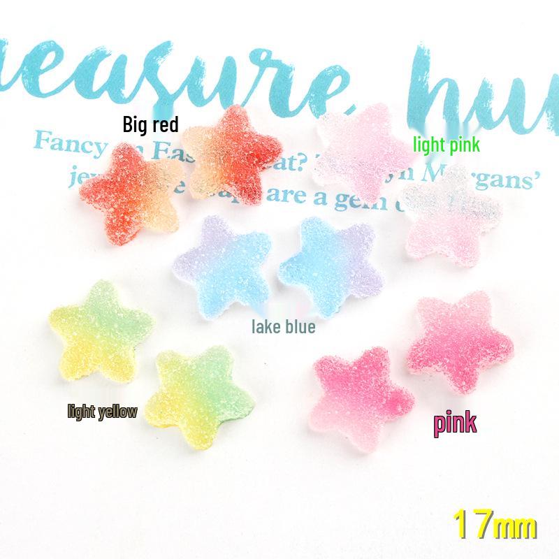 Five-Pointed Star Candy Accessories for DIY Resin Projects & Children's Hair Accessories