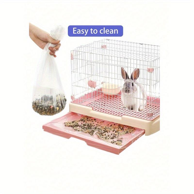 50pcs Disposable Plastic Bottom Film Covers For Pet/Toilet Pads, Bird/Rabbit Cages, Cat Litter Bags, And Dog Toilet Pee Pads, Cleaning Mats