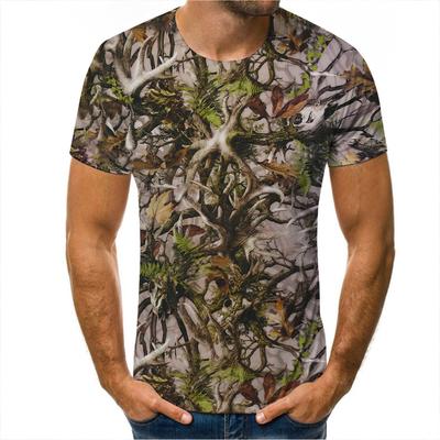 Digital 3D Printed Top Men's Short Sleeved T-shirt Outdoor Hay Wild Chicken Duck Male Student Tees Trend