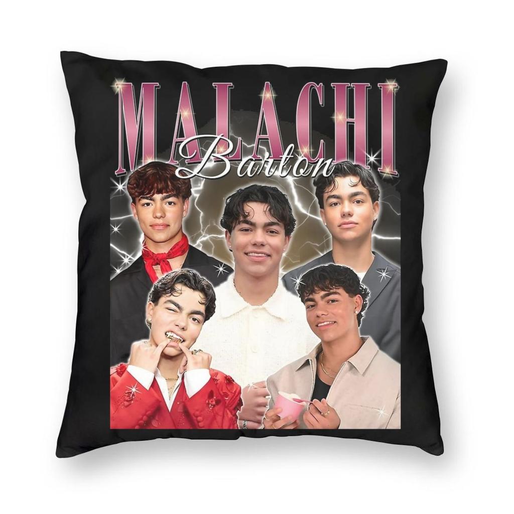 Malachi Barton Pillowcase Printed Polyester Cushion Cover Decor Throw Pillow Case Cover Home Zippered 40X40cm