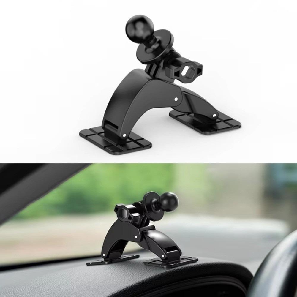 Dual Adhesive Base Ball Head Car Mount 360 Degree Rotation Dashboard Mount  Vehicle Use