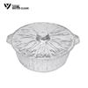 Contenitore monouso in alluminio trasparente da 5300 ml