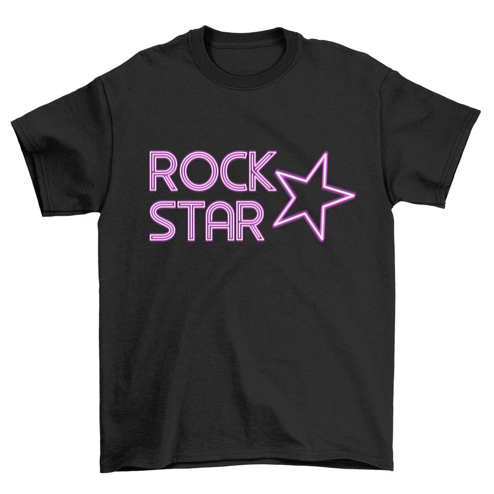 Rock Star Kids T-Shirt Boys Girls Music Pop Rockstar  Cotton Band Slogan
