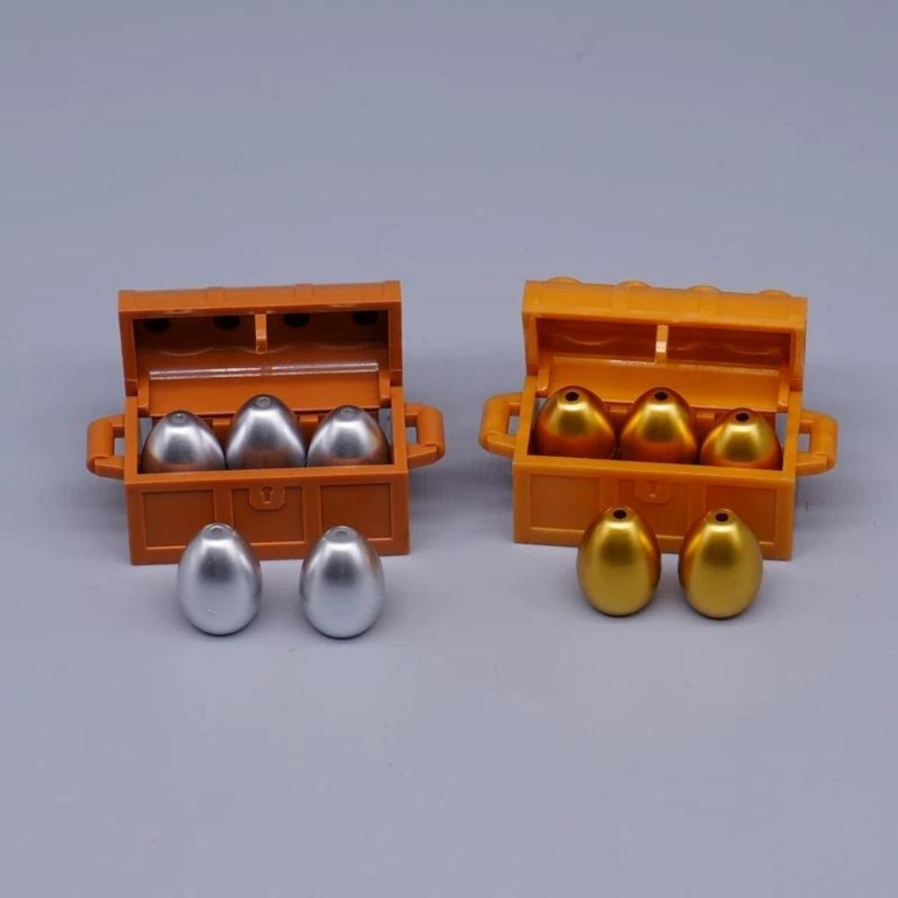 

MOC Персонаж Сцена Строительные Блоки Аксессуары Сейфы для Сокровищ Золотые и Серебряные Руды Алмазы Коробки для Долларов Ключи Игрушки Подарочные Кирпичики