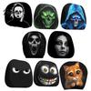 Horror Theme Auto Accessories Funny Expression Car Headrest Cover,Elastic Seat Protector, Universal Scary Novelty Gift for Lovers Ghost Face Interior