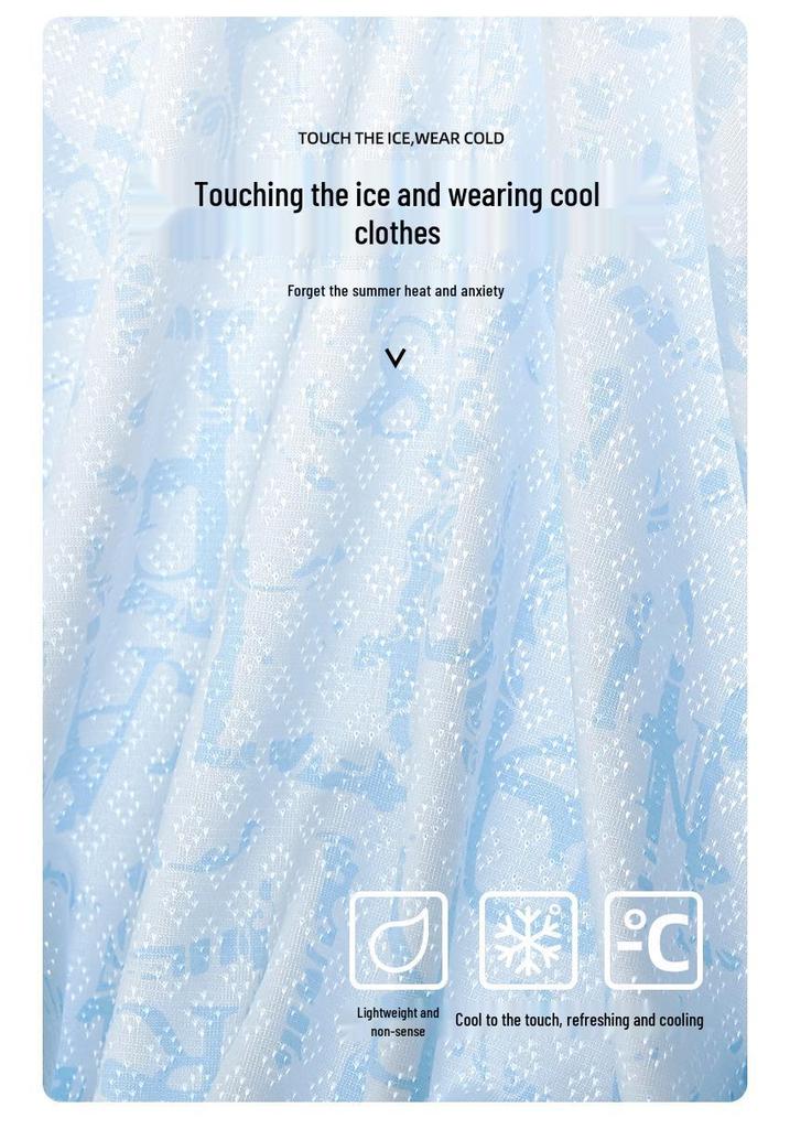 Teen Boys' Ice Silk Boxer Briefs - Developmental Period, Plus Size, Four-Corner Design, Summer Collection